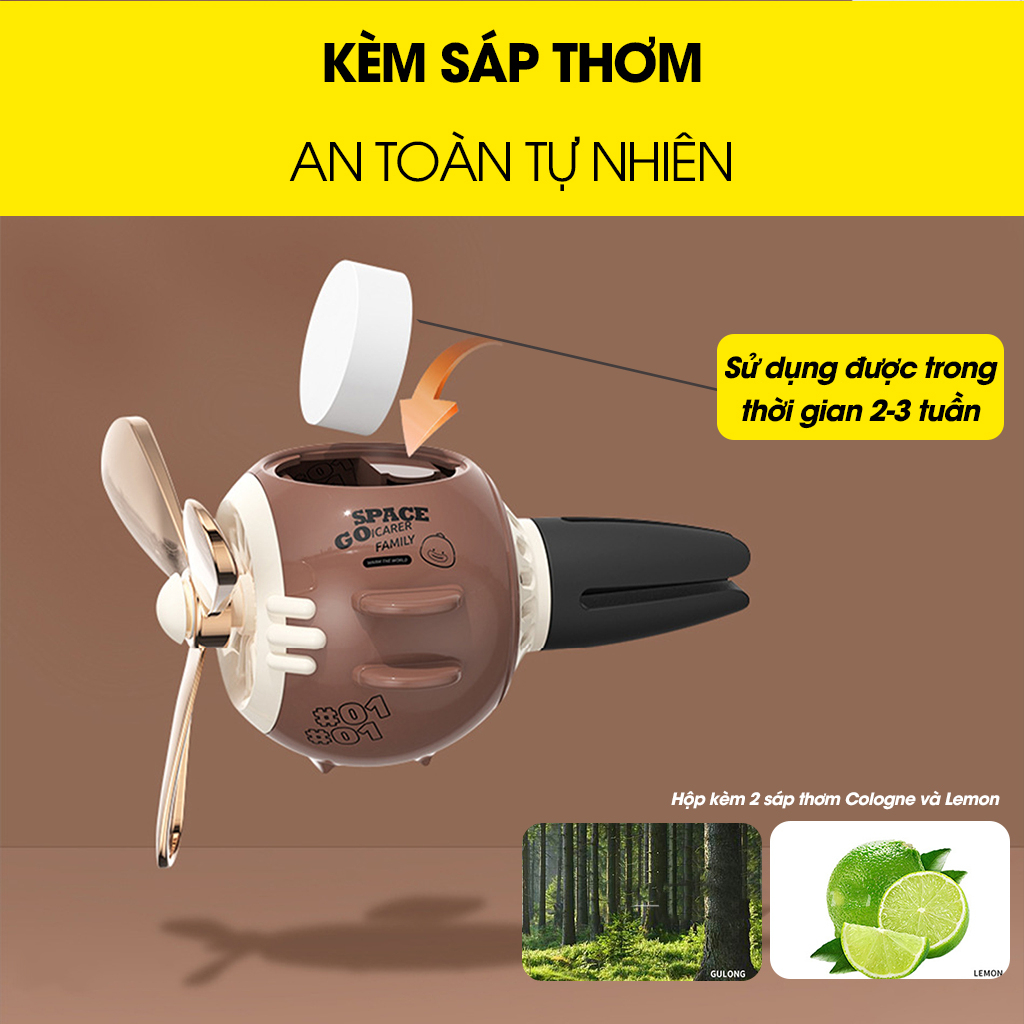Sáp thơm nước hoa ô tô kẹp cửa gió điều hòa quạt trang trí nội thất xe cao cấp
