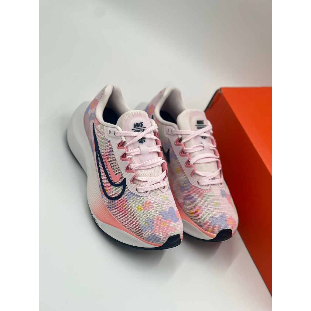 Giày Thể Thao Chạy Bộ Nik3 Zoom Fly 5 Hoa Anh Đào 2023 Nữ Full Box Tặng Kèm Vớ