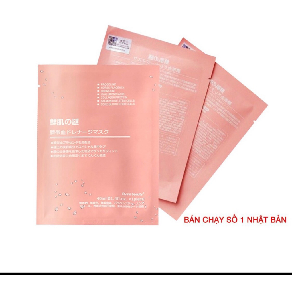 Mặt nạ nhau thai cừu Nhật Bản-chính hãng dưỡng ẩm,căng bóng da măt