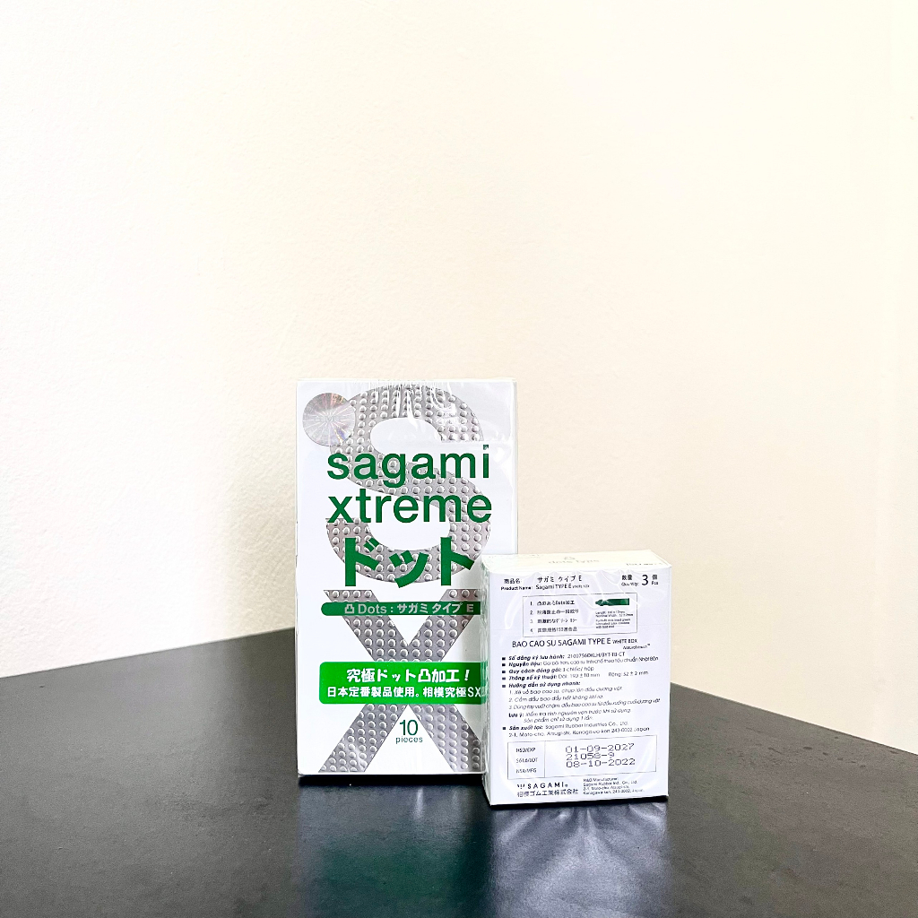 Bao Cao Su Sagami Extreme White Gân Gai Kéo Dài Thời Gian Quan Hệ Xuất Xứ Nhật Bản - Hộp 3 cái và 10 cái