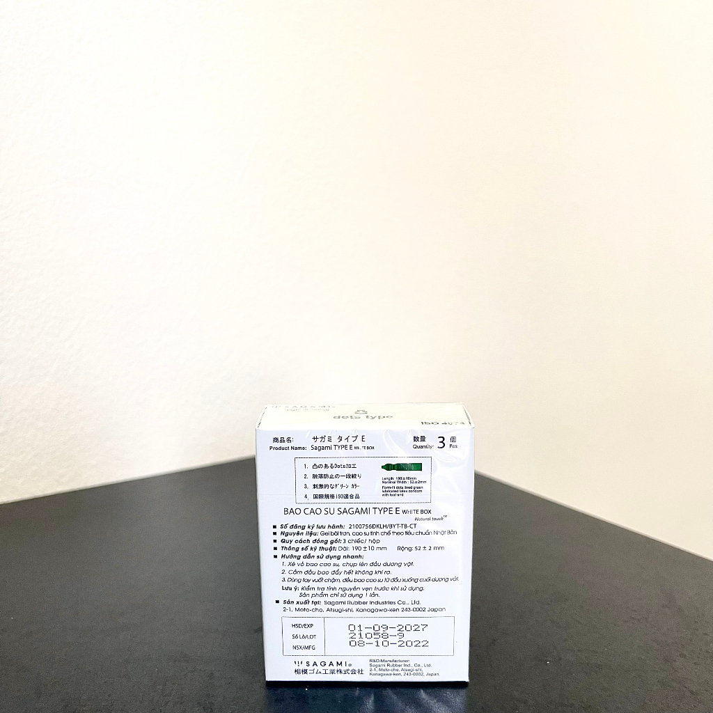 Bao Cao Su Sagami Extreme White Gân Gai Kéo Dài Thời Gian Quan Hệ Xuất Xứ Nhật Bản - Hộp 3 cái và 10 cái