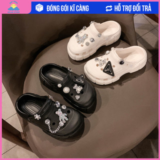 Sục cross cho bé đế cao kèm sticker xinh xắn siêu nhẹ êm chân hàng đẹp mẫu hót 2023