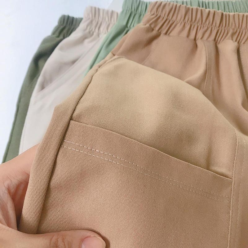 Quần dài bé trai Medokids, quần kaki giấy dài bo gấu cho bé trai từ 10 - 32kg