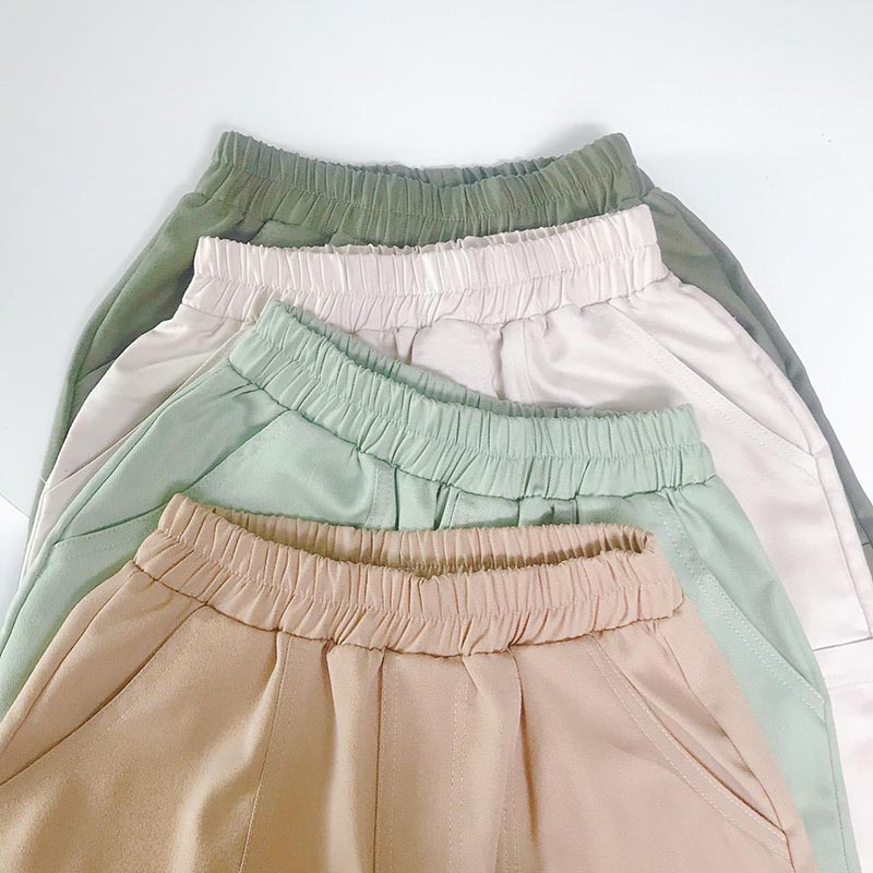 Quần dài bé trai Medokids, quần kaki giấy dài bo gấu cho bé trai từ 10 - 32kg