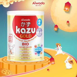 Sữa bột Aiwado Kazu Bio Gold 2+ 350 gram  - Sữa mát tiêu hoá giúp bé Tiêu Hóa Tốt