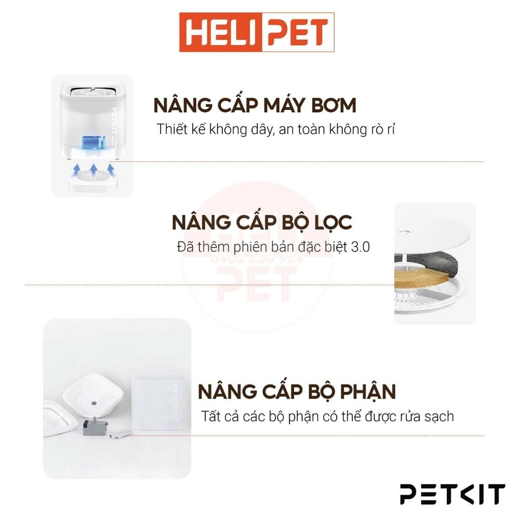 Máy Lọc Nước Cho Mèo PETKIT Eversweet Solo SE sử dụng bơm không dây thế hệ 3.0 - HeLiPet