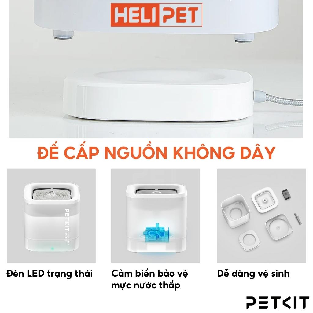 Máy Lọc Nước Cho Chó Mèo Bơm Không Dây PETKIT Solo SE - HeLiPet