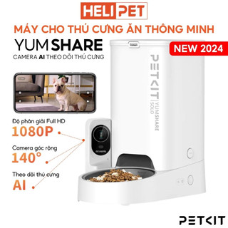  Máy Ăn, Máy Nhả Hạt Cho Chó Mèo Có Camera PETKIT Element Fresh Solo Dung Tích 3 Lít - HeLiPet
