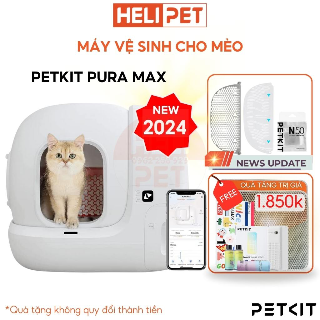  Nhà Vệ Sinh Cho Mèo PETKIT, Máy Vệ Sinh Tự Động Cho Mèo Pura Max Máy Dọn Phân Mèo