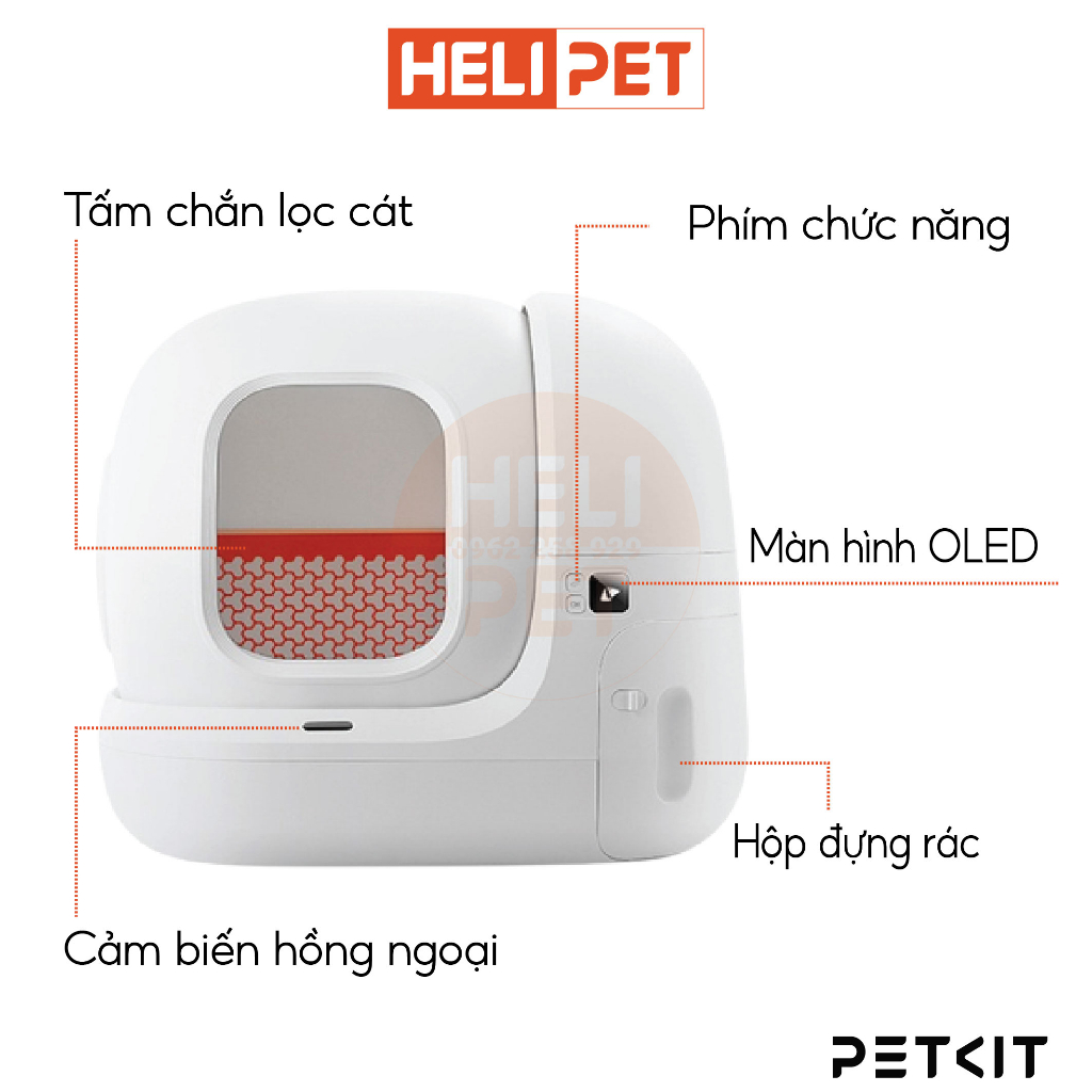 [NEW 2024] Nhà Vệ Sinh Cho Mèo PETKIT, Máy Vệ Sinh Tự Động Cho Mèo Pura Max Máy Dọn Phân Mèo