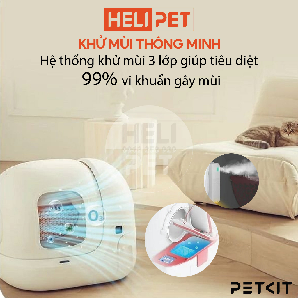 [NEW 2024] Nhà Vệ Sinh Cho Mèo PETKIT, Máy Vệ Sinh Tự Động Cho Mèo Pura Max Máy Dọn Phân Mèo