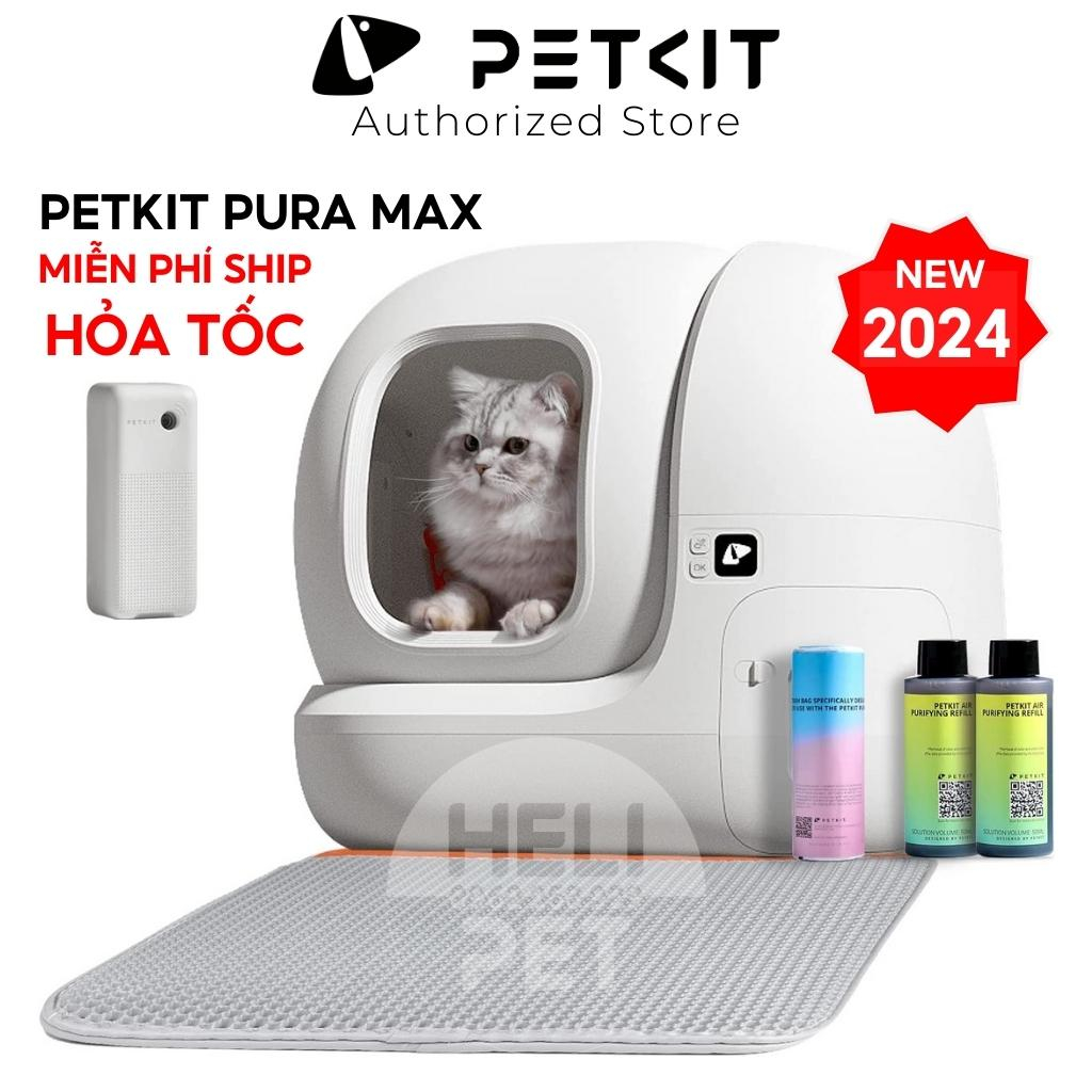 Nhà Vệ Sinh Cho Mèo Tự Động, Máy Dọn Phân Mèo Petkit Pura Max 2024