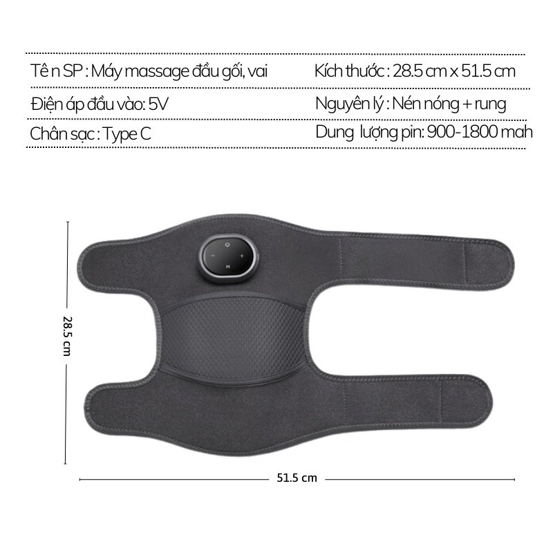Máy Massage Đầu Gối Không Dây Thông Minh KS6910, MÁY MASSAGE ĐẦU GỐI, VAI, BẮP CHÂN, BẮP TAY, ĐÙI - MASSAGE GIẢM ĐAU MỎI