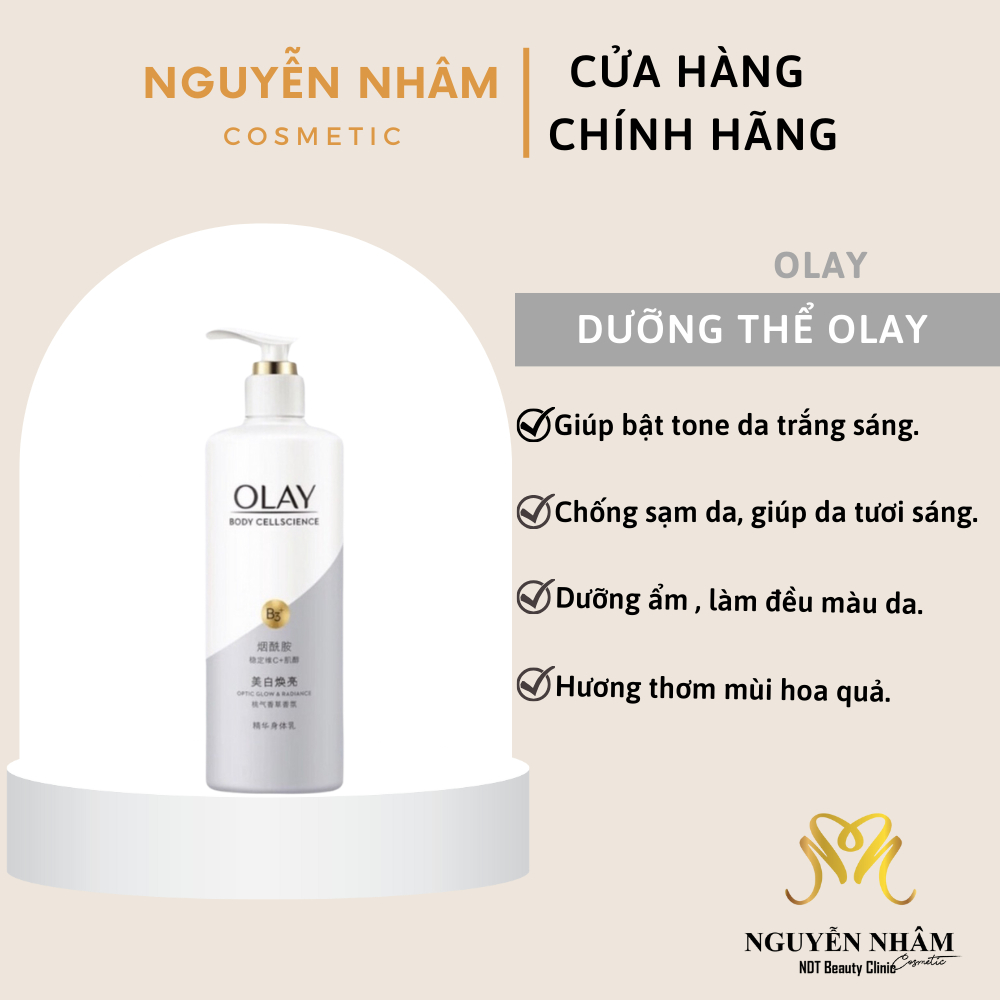 DƯỠNG THỂ OLAY BODY CELLSCIENCE B3+ OPTIC GLOW & RADIANCE BODY LOTION 250ML