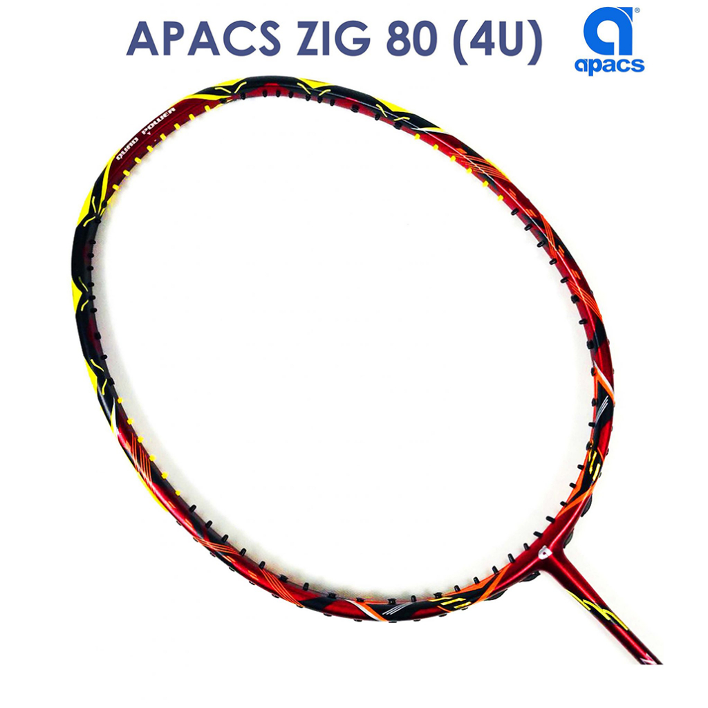[Chính Hãng]  Vợt cầu lông Apacs ZIG 80 – 4U Thân đũa linh hoạt 6.4mm