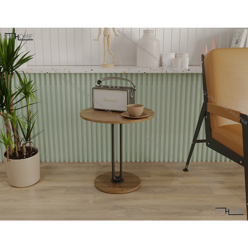 Mẫu bàn trà tròn cạnh sofa, bàn cho quán cafe, trà sữa, bàn trang trí cho phòng khách SP6806
