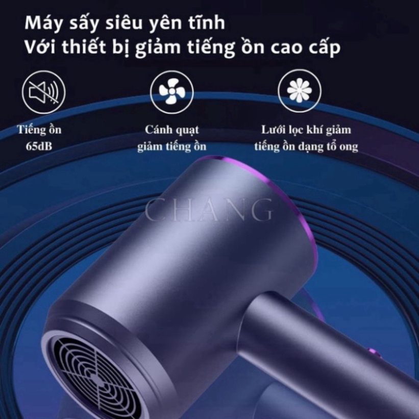 Máy sấy tóc 2 chiều nóng lạnh công suất lớn 2300W nhanh khô tóc, 3 chế độ sấy chăm sóc tóc chuẩn salon