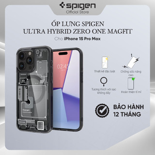 Ốp lưng cho iphone 15 pro max / 15 pro/ 15 spigen ultra hybrid zero one magfit - hàng chính hãng