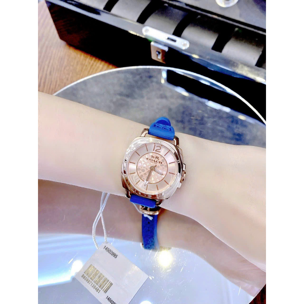 Đồng hồ nữ coach boyfriend 14502091 14502093 14502094 14502095 dây cao su , size 34mm
