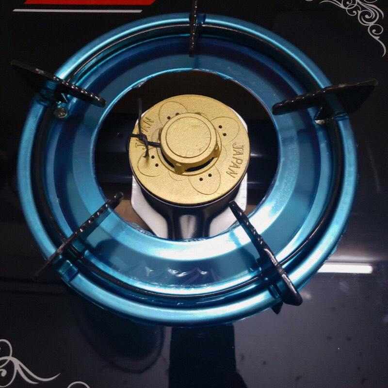 Bếp gas đơn chén nhôm Fujishi FR-268N Kính xanh/ đỏ