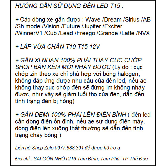 Đèn LED T10 T15 gắn Xi Nhan, Demi Cho Xe máy Xe Oto Chip 4014 Siêu sáng Nhiều Màu Lựa Chọn