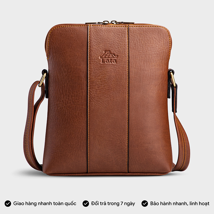 Túi đeo chéo da nam đa năng Lata TN14