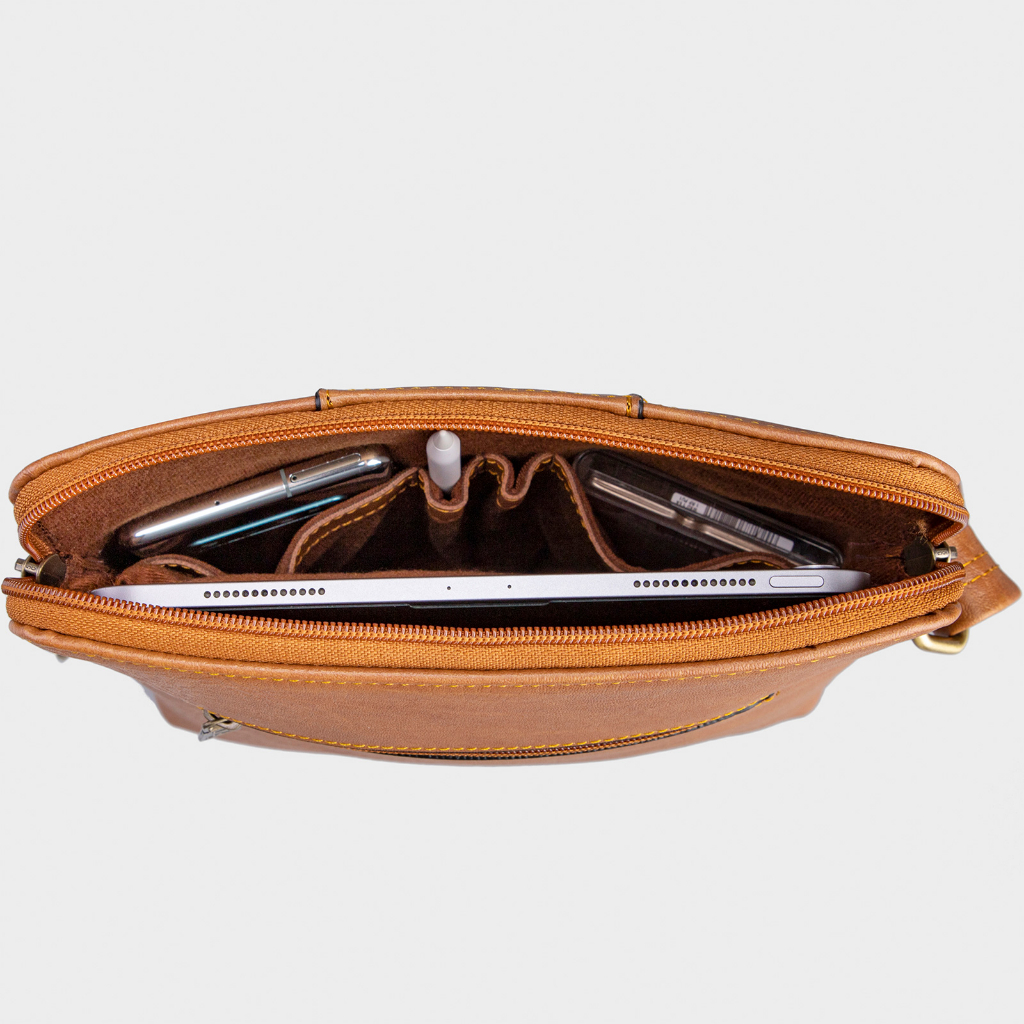 Túi đeo chéo da nam đa năng Lata TN14