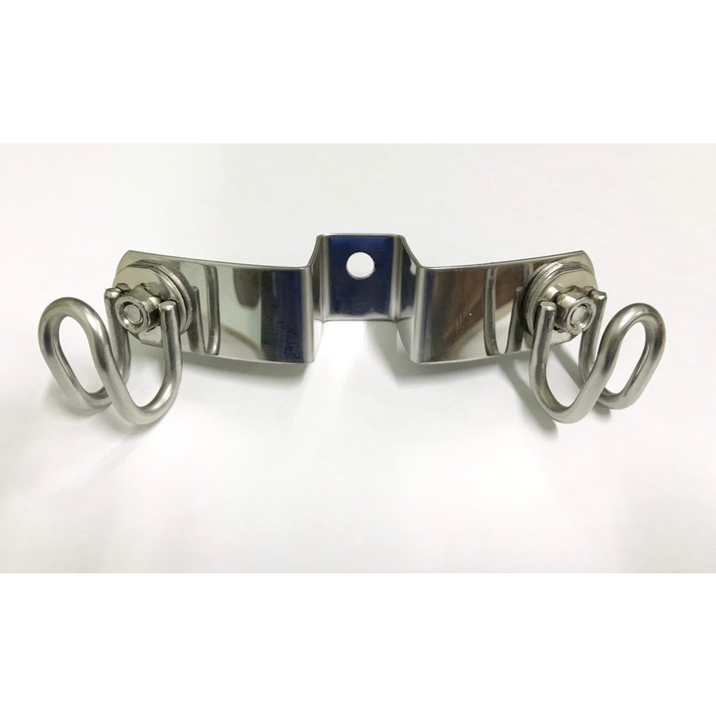 Móc treo đồ xe máy mẫu u inox đôi gắn xe Vision và SH Mode đời mới 2021-2023