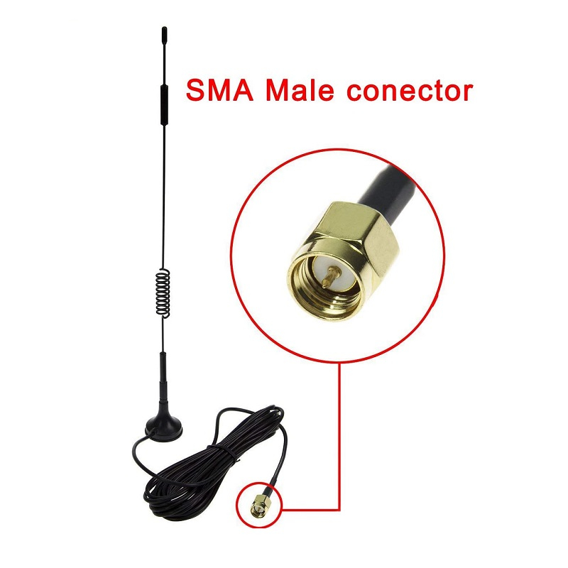 Anten Sóng GRPS GSM 3G 4G 12dBi Đầu SMA Đực Kim