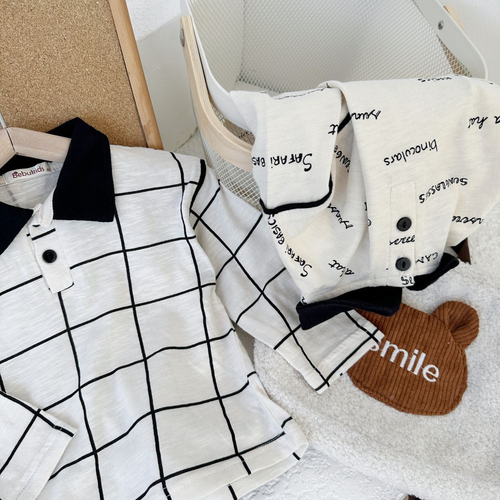 Áo polo thu đông dài tay chất liệu cotton mềm mịn, thoáng khí, chất liệu 100% cotton, bebukidsstore A1588