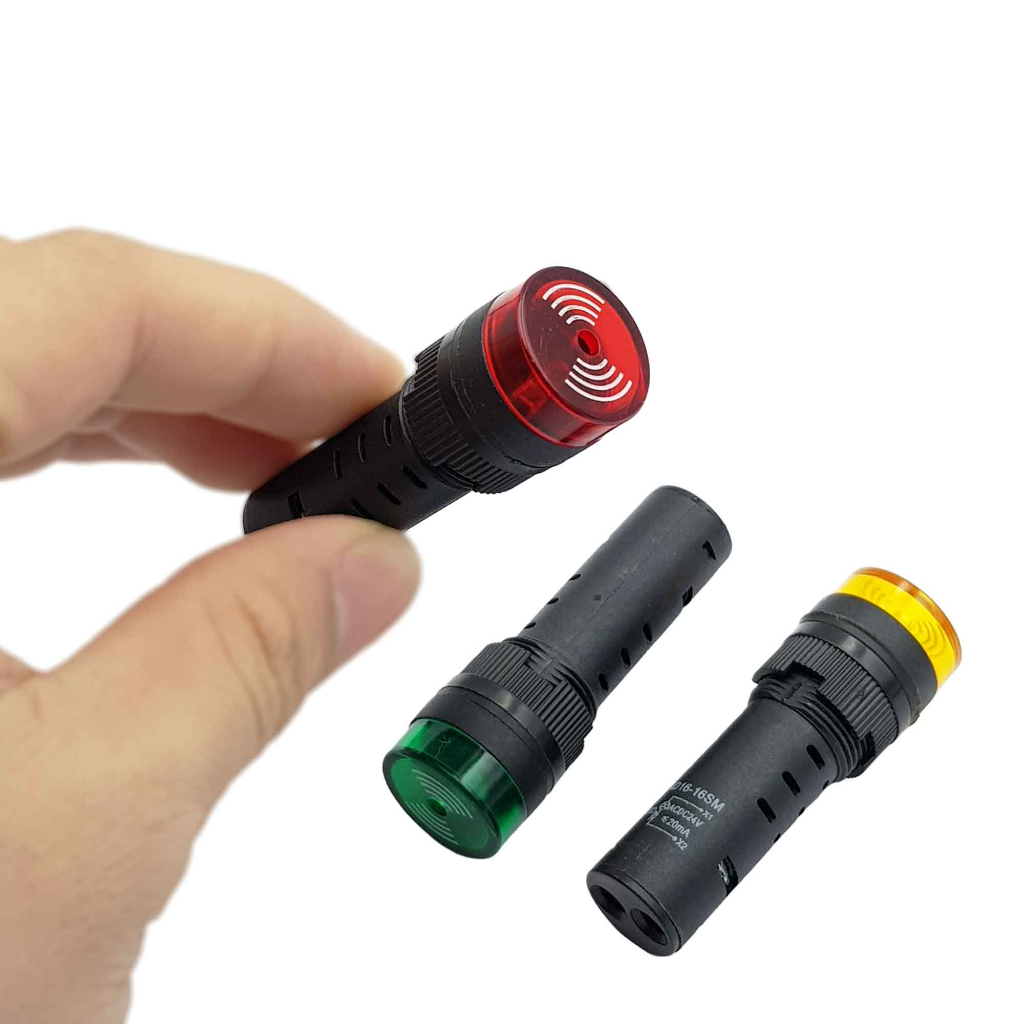 Đèn báo có còi AD16 - 16SM  12V, 24V, 220V