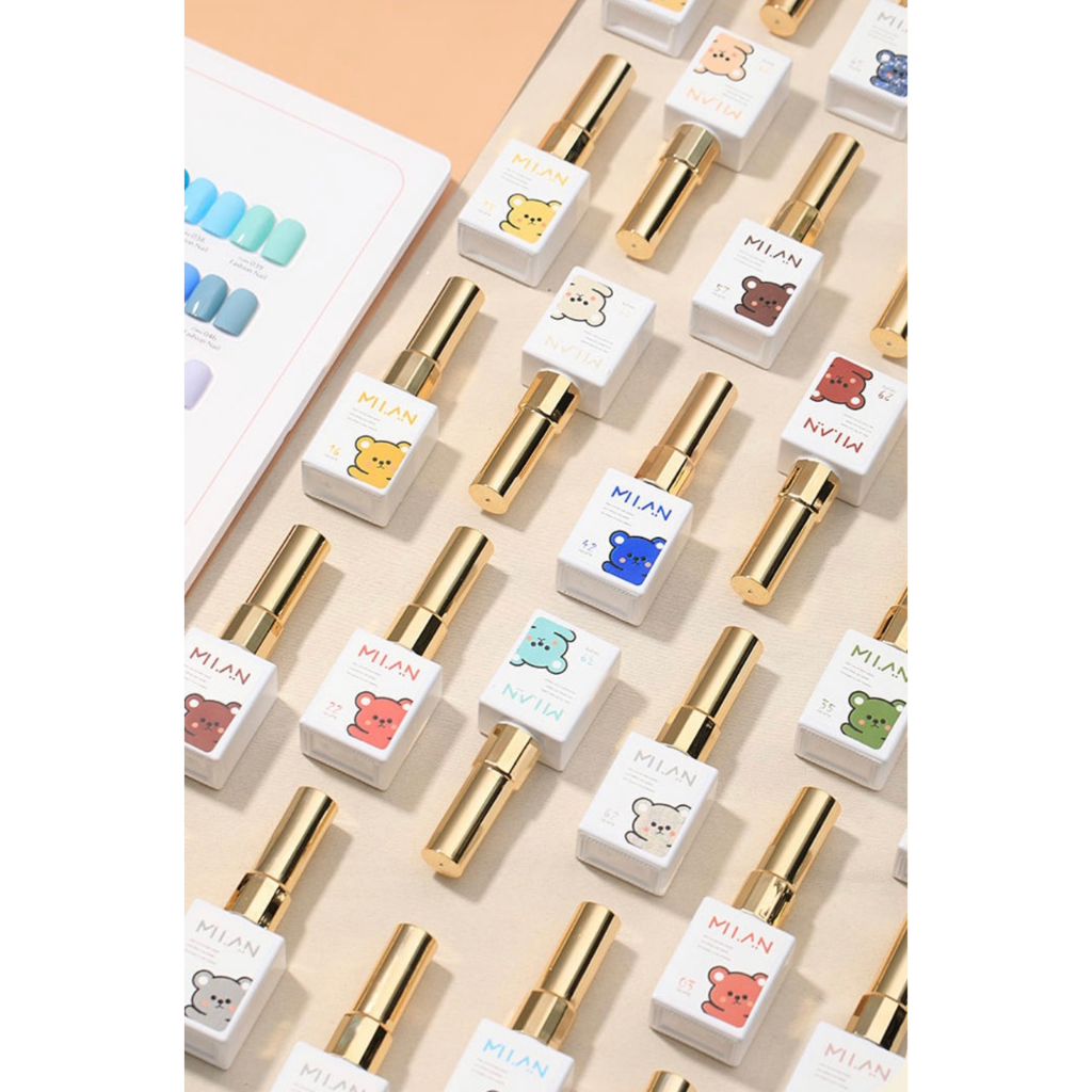 Set sơn gel MI.AN 65 màu , bảng màu ,base ,top  - Sushi nail mi