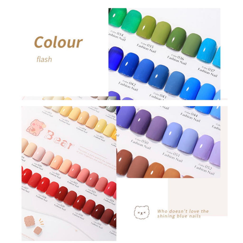 Set sơn gel MI.AN 65 màu , bảng màu ,base ,top  - Sushi nail mi