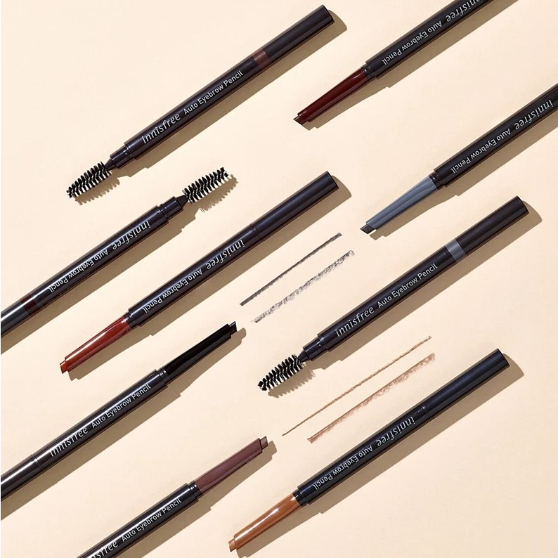 Chì Kẻ Mày Ngang Mảnh, Lâu Trôi Innisfree Auto Eyebrow Pencil 0.3g