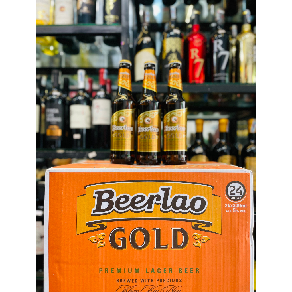 Bia Lào - Beerlao - 500ml /  330ml - nhập khẩu Lào-