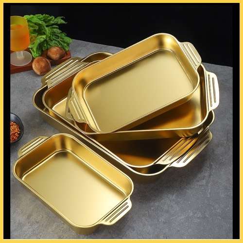 KHAY INOX 304 ĐA CÔNG DỤNG VÀNG/BẠC