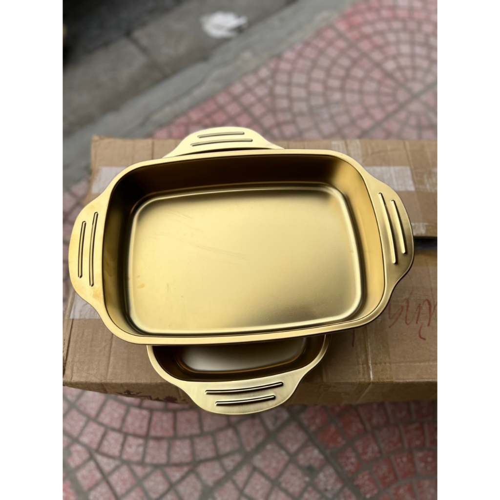 KHAY INOX 304 ĐA CÔNG DỤNG VÀNG/BẠC