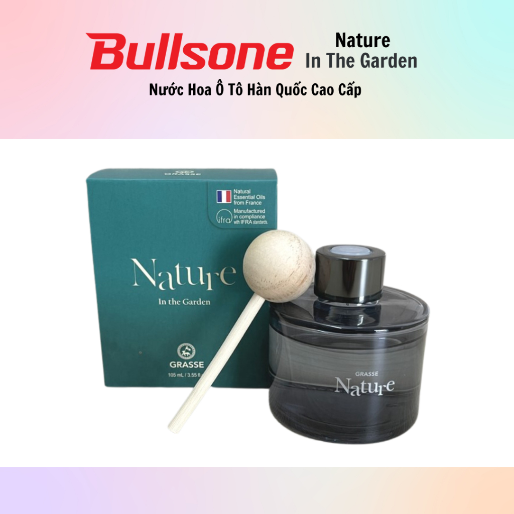 Nước hoa ô tô cao cấp Bullsone Grasse Nature 105ml - 100% chính hãng