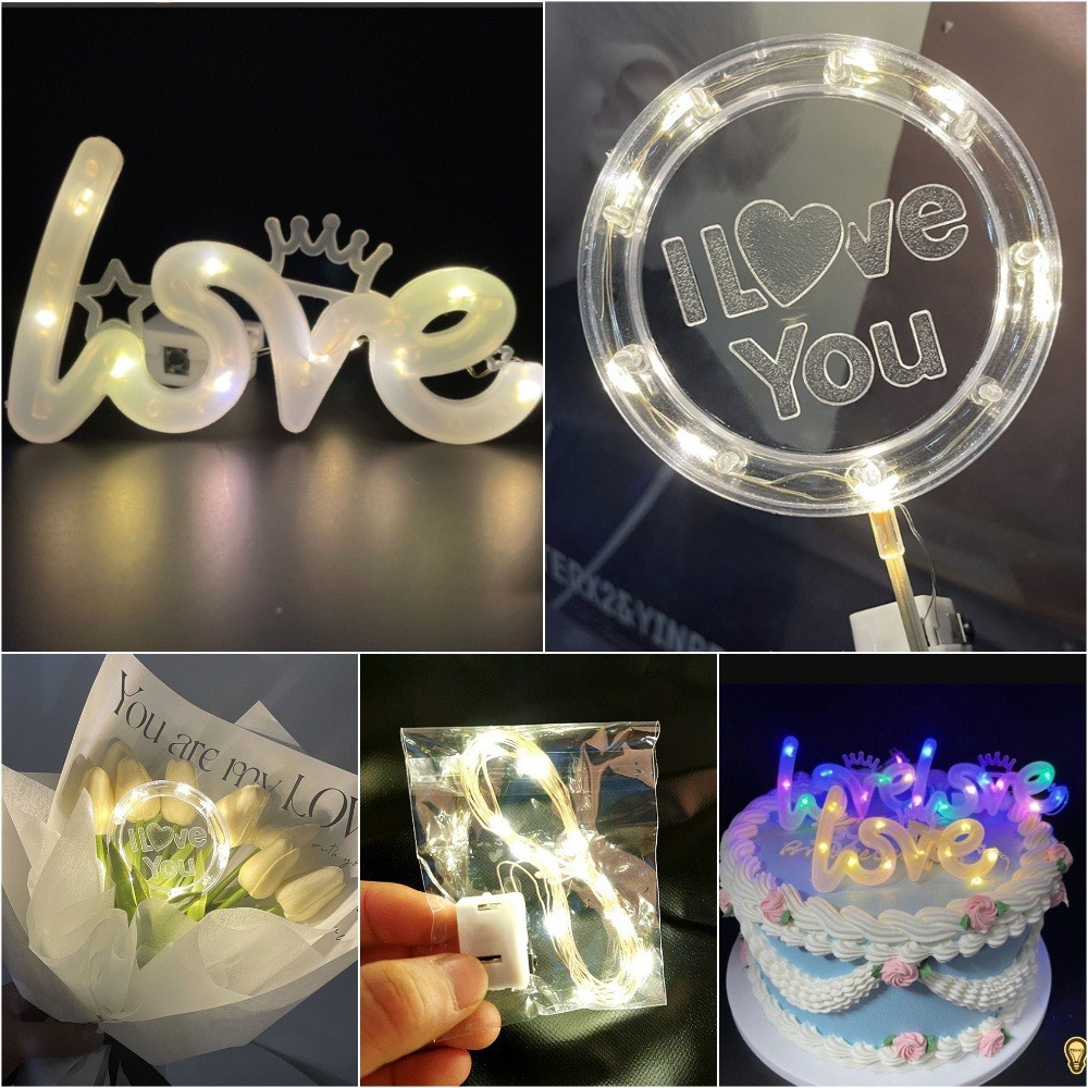 Đèn Led Trang Trí Dây Hình chữ Trang Trí Đèn Lồng Bàn Học Sinh Nhật - Pansy Store