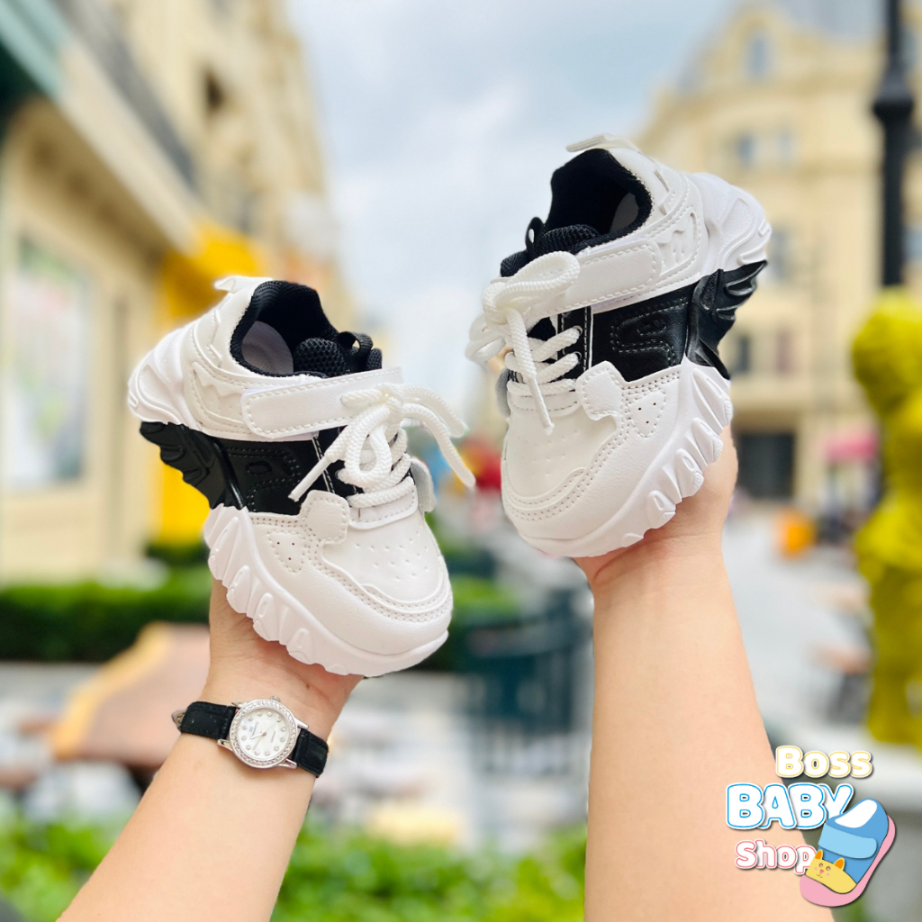 Giày Thể Thao Cho Bé Trai Bé Gái Từ 1 Đến 7 Tuổi Siêu Nhẹ Phong Cách Thời Trang
