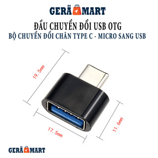 Cổng chuyển đổi OTG từ Type-C hoặc Micro sang cổng USB cho điện thoại Android