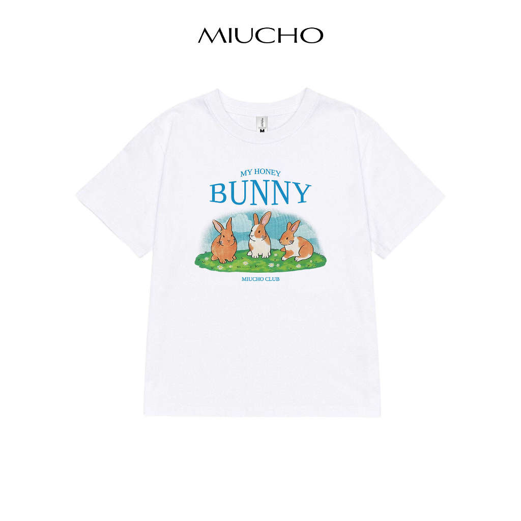 Áo baby tee ABD307 Miucho cotton cổ tròn in graphic