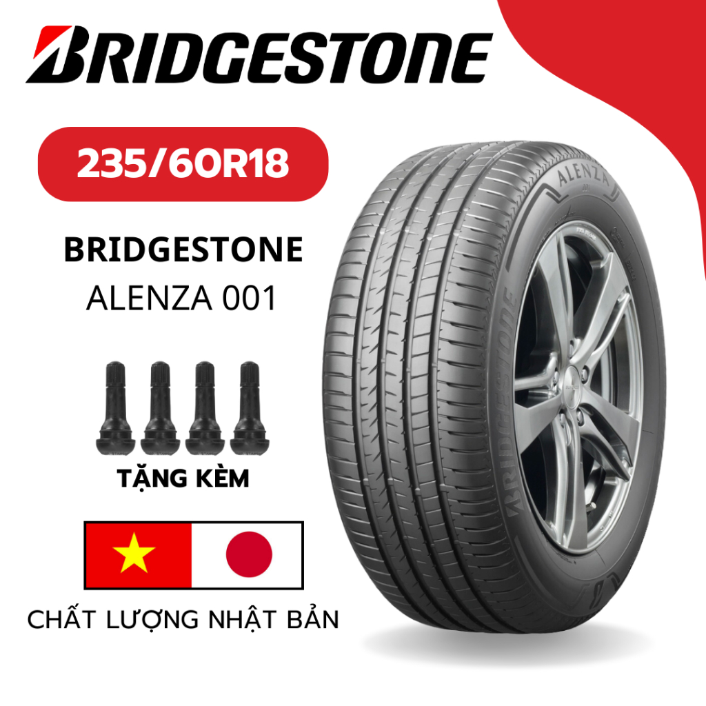 Lốp xe Bridgestone Việt 235/60R18 103W Alenza001 - Kia Sedona, Hyundai Santafe, Honda CR-V, Kia Sorento, Mercedes GLC200