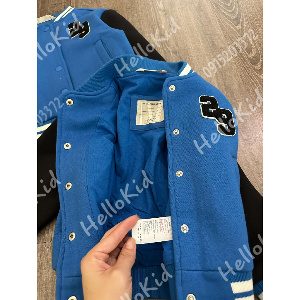 Áo khoác nỉ JL 29 xanh đen cho bé