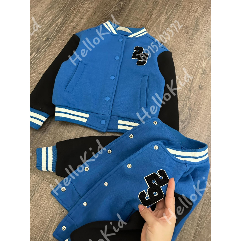 Áo khoác nỉ JL 29 xanh đen cho bé
