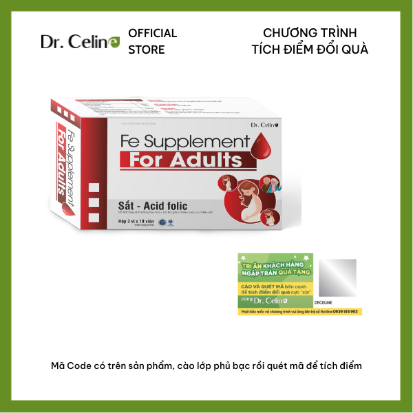 Viên uống bổ sung sắt Dr. Celine Fe Supplement