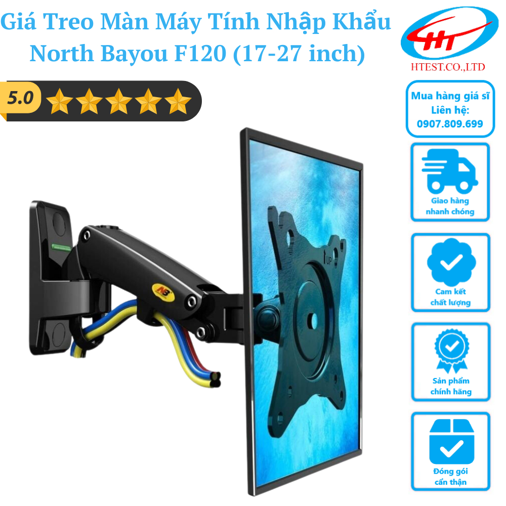 Giá treo màn hình LCD Arm màn hình đa năng North Bayou NB cho màn 10 - 35 inch