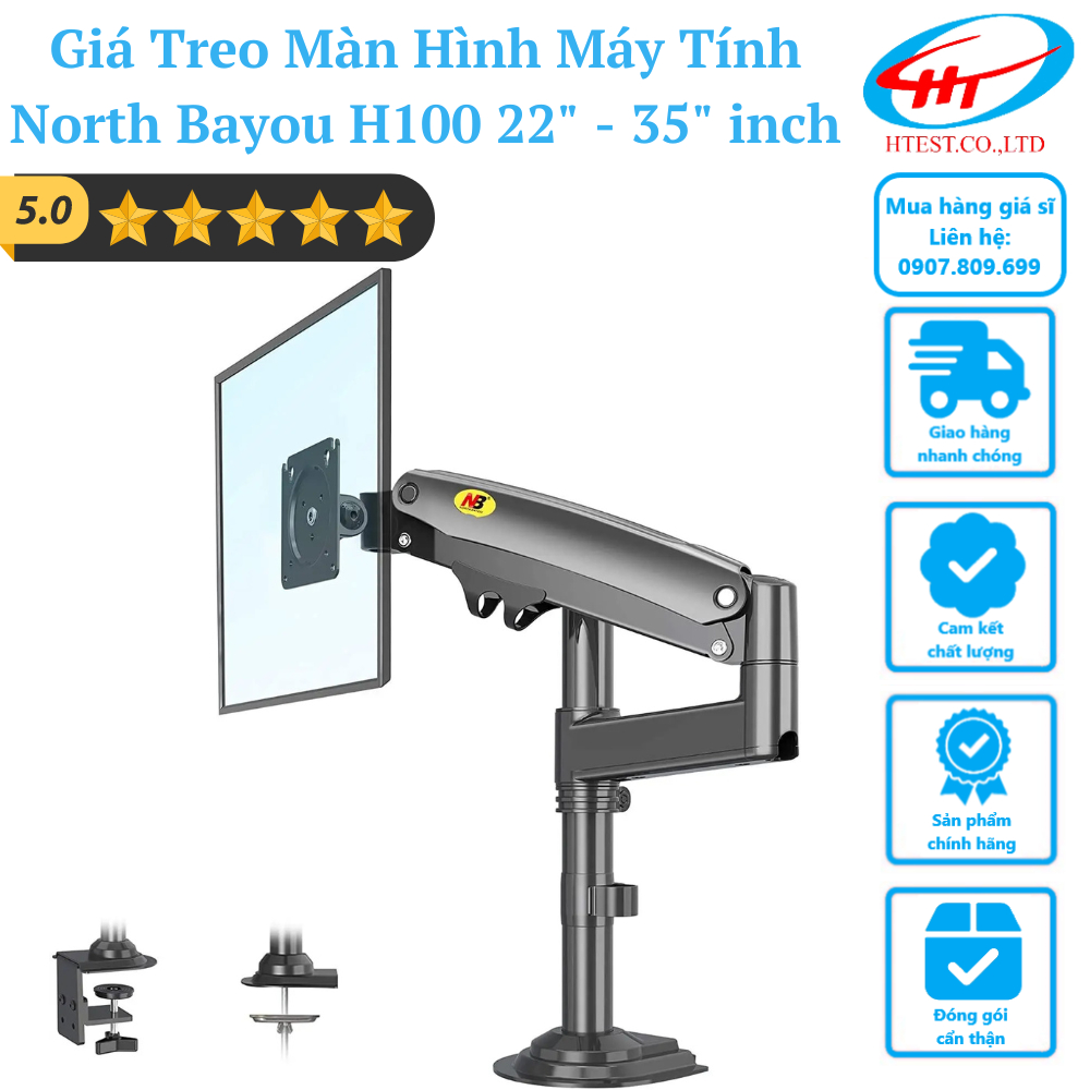 Tay | Arm | Giá treo | đỡ màn hình vi tính ErgoTek North Bayou  - Hàng chính hãng