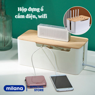 Hộp đựng ổ cắm điện wifi, hộp đựng dây điện bằng nhựa gọn gàng, an toàn cho trẻ nhỏ, trang trí nhà cửa.