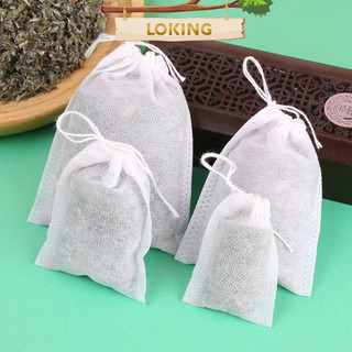 Túi Lọc Trà Bằng Vải Không Dệt Có Dây Buộc 100 túi/ sp - 6x8 CM - Tiện Dụng Sạch, Tiết Kiệm Thời Gian